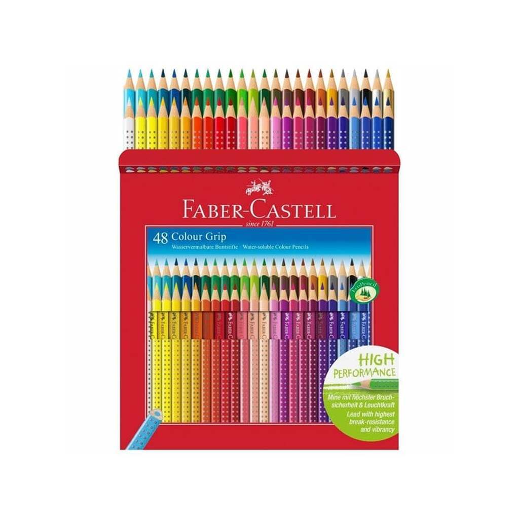 Faber Castell Colour Pencils - Cardboard Box - 48 pcs.