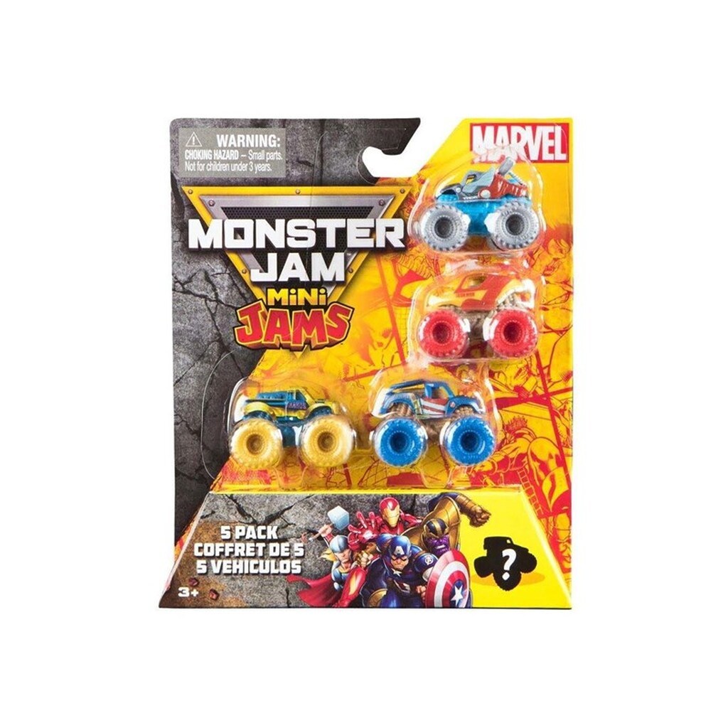 Monster Jam Mini Jams Marvel 5 Pack