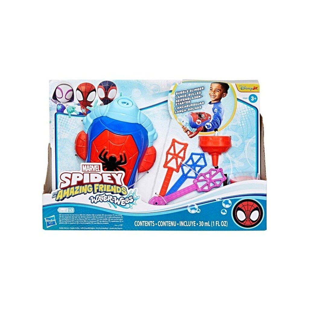 Spidey and His Amazing Friends Spidey &amp; Friends Water-Webs Bubble Slinger