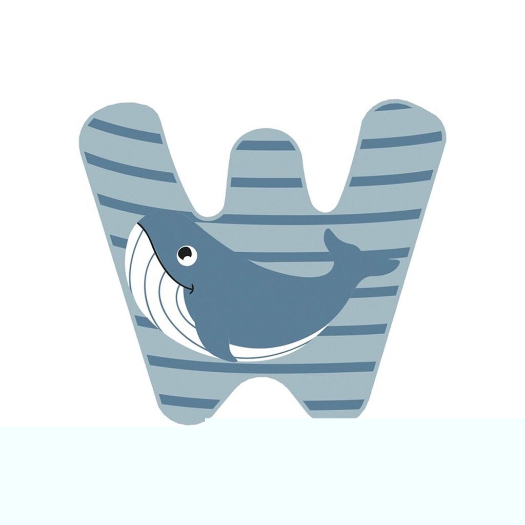 Small Foot - Wooden Animal Children's Letter - W