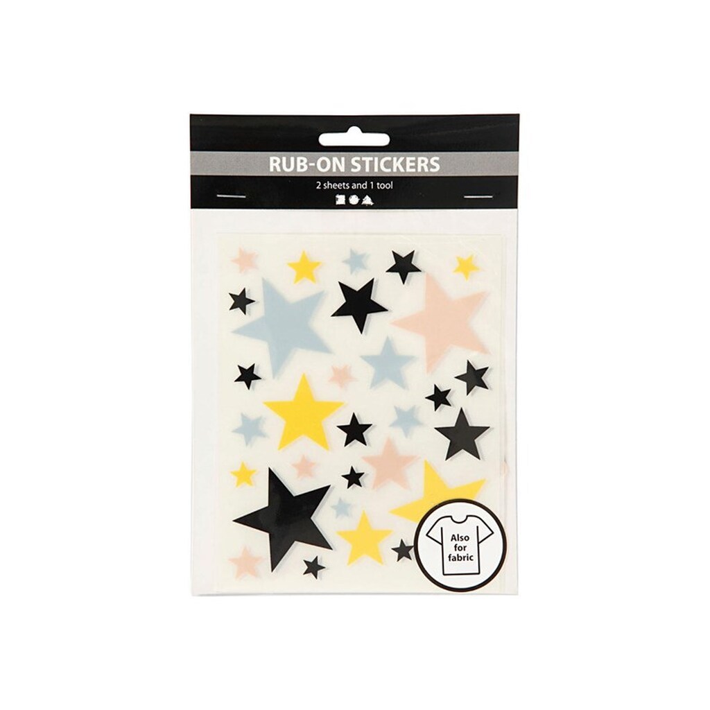 Creativ Company - Rub-On Stickers Stars 2 Sheets