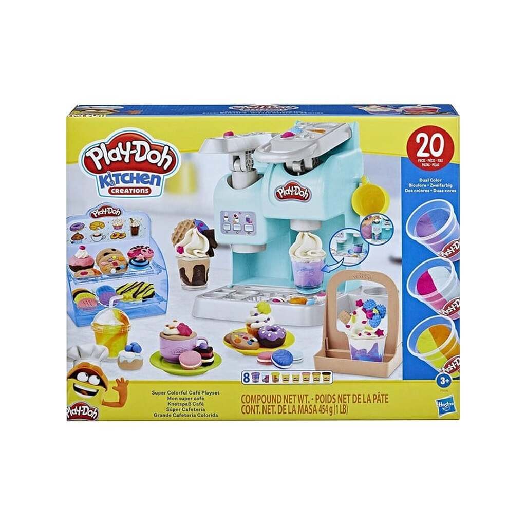 Play-Doh Kitchen Creations Super Colorful Cafe-legesæt