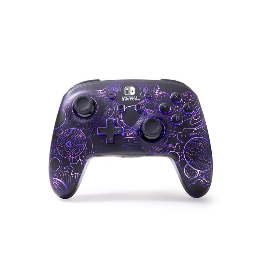 PowerA Enhanced trådløs controller til Nintendo Switch med Lumectra - Galaktisk hvirvel