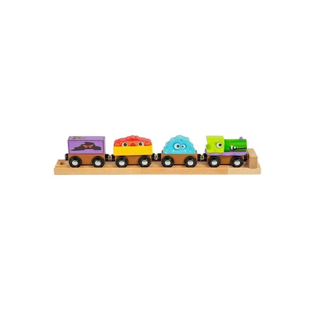 Bigjigs Wooden Monster Train 4pcs.