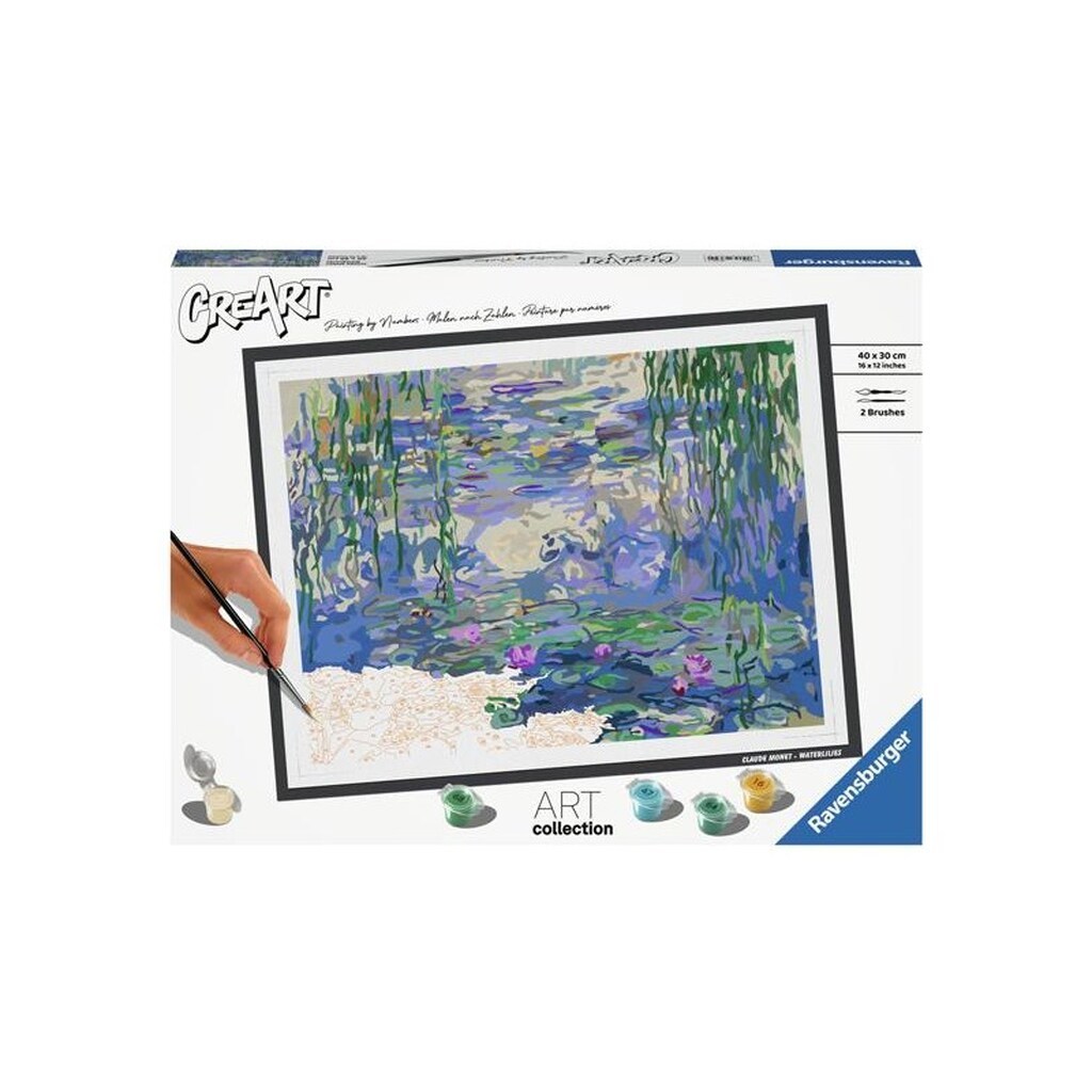 Ravensburger CreArt Painting by Numbers - Waterlilies Monet