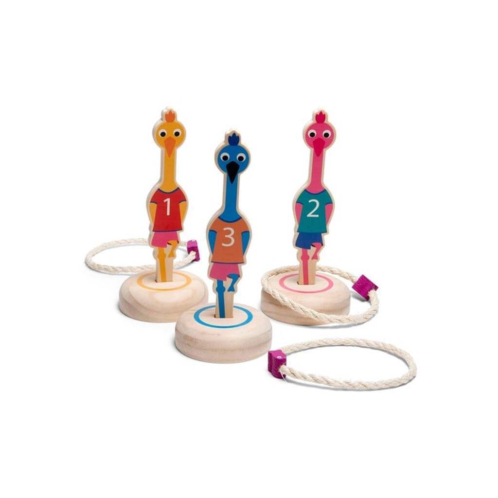 Ring Throwing Birds Wood - Throwing Game