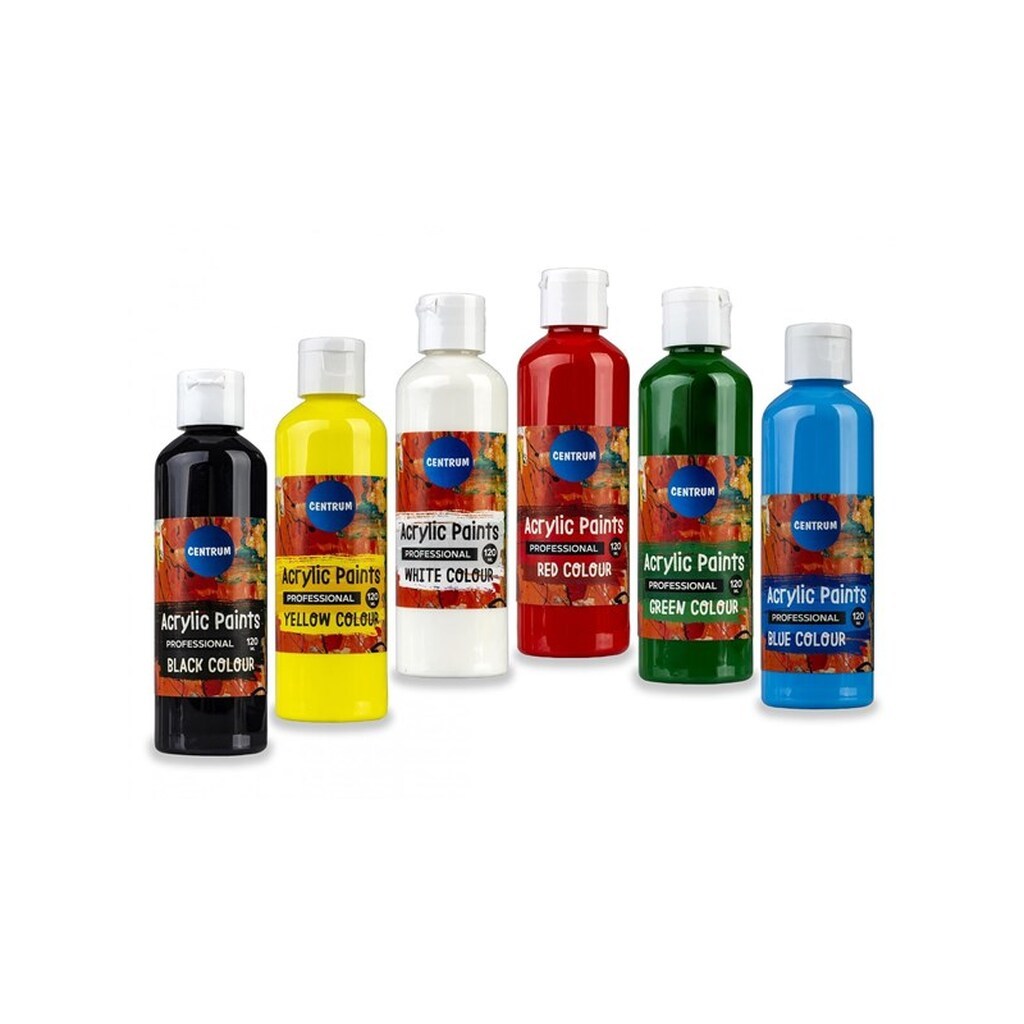 CENTRUM Akrylfarve 120ml. flaske. GUL