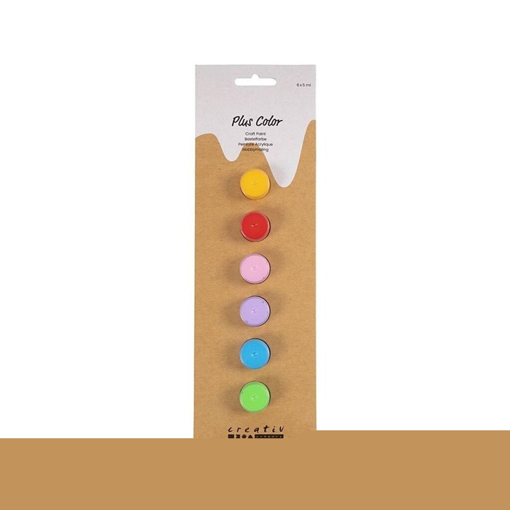 Creativ Company Plus Color Acrylic Paint Colorful - 6x5ml.
