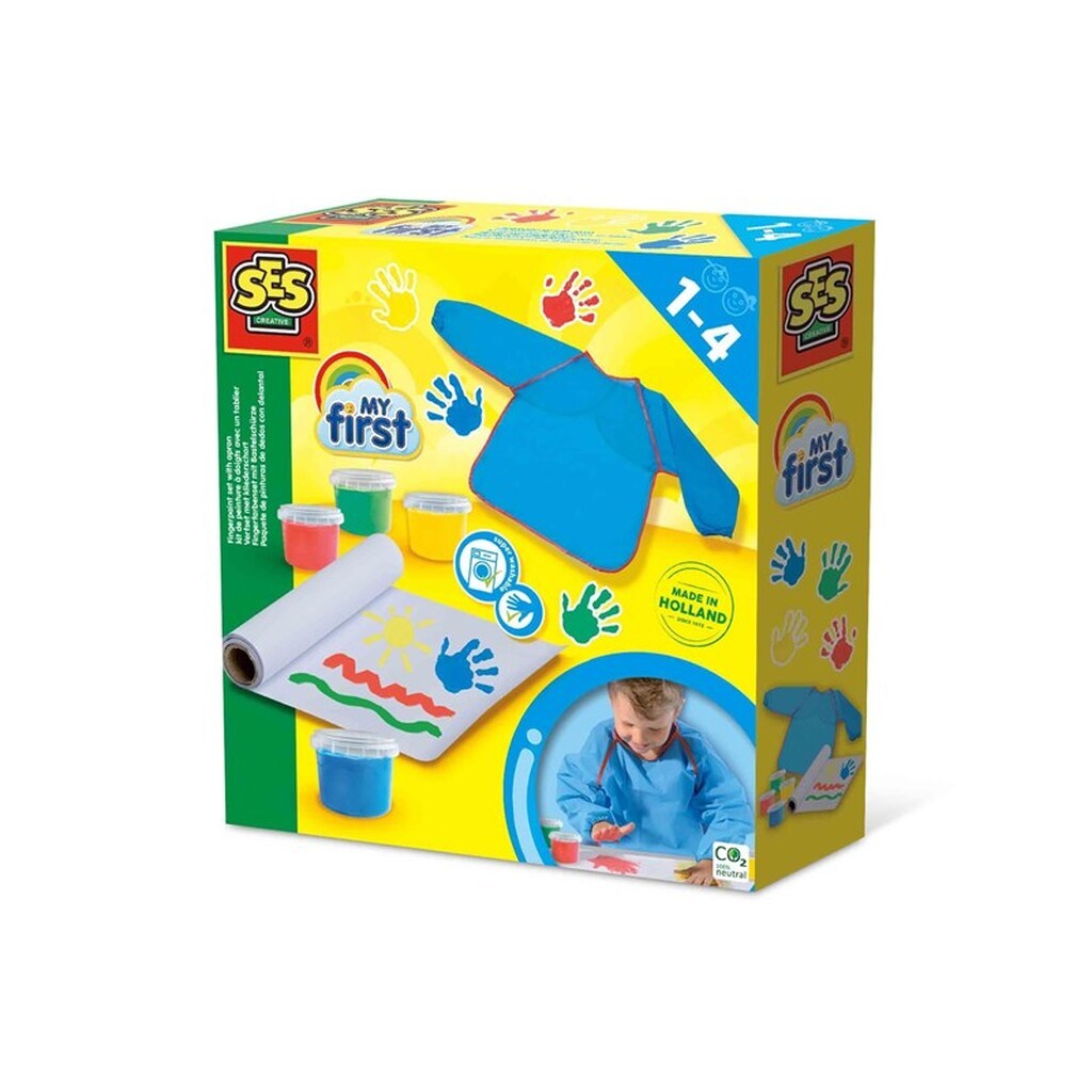 SES Creative My First - Fingerpaint set with apron
