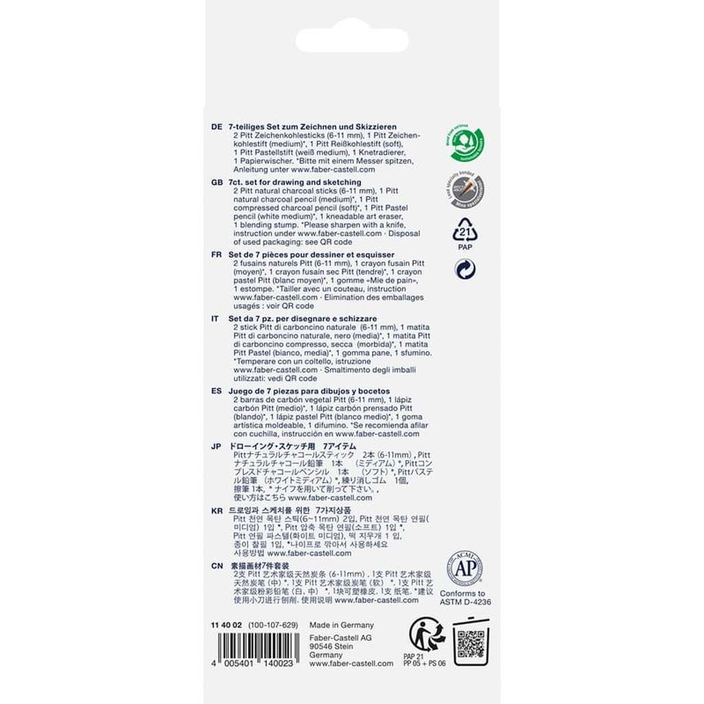 Faber-Castell Skitsesæt, trækul