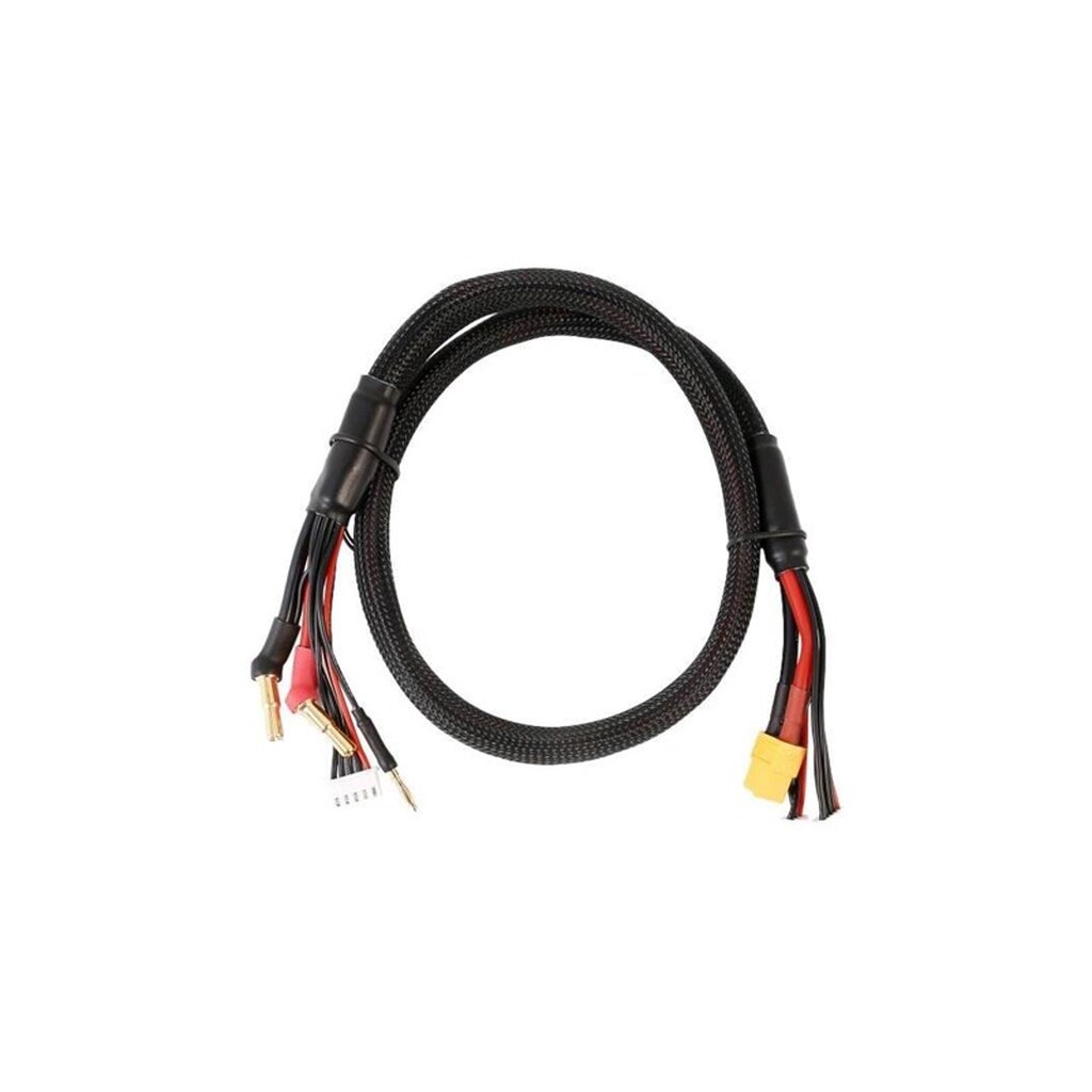 Gens ace &amp;Tattu Gens Ace 2S/4S Charge Cable: 4mm &amp; 5mm Bullet with XT60 Connector