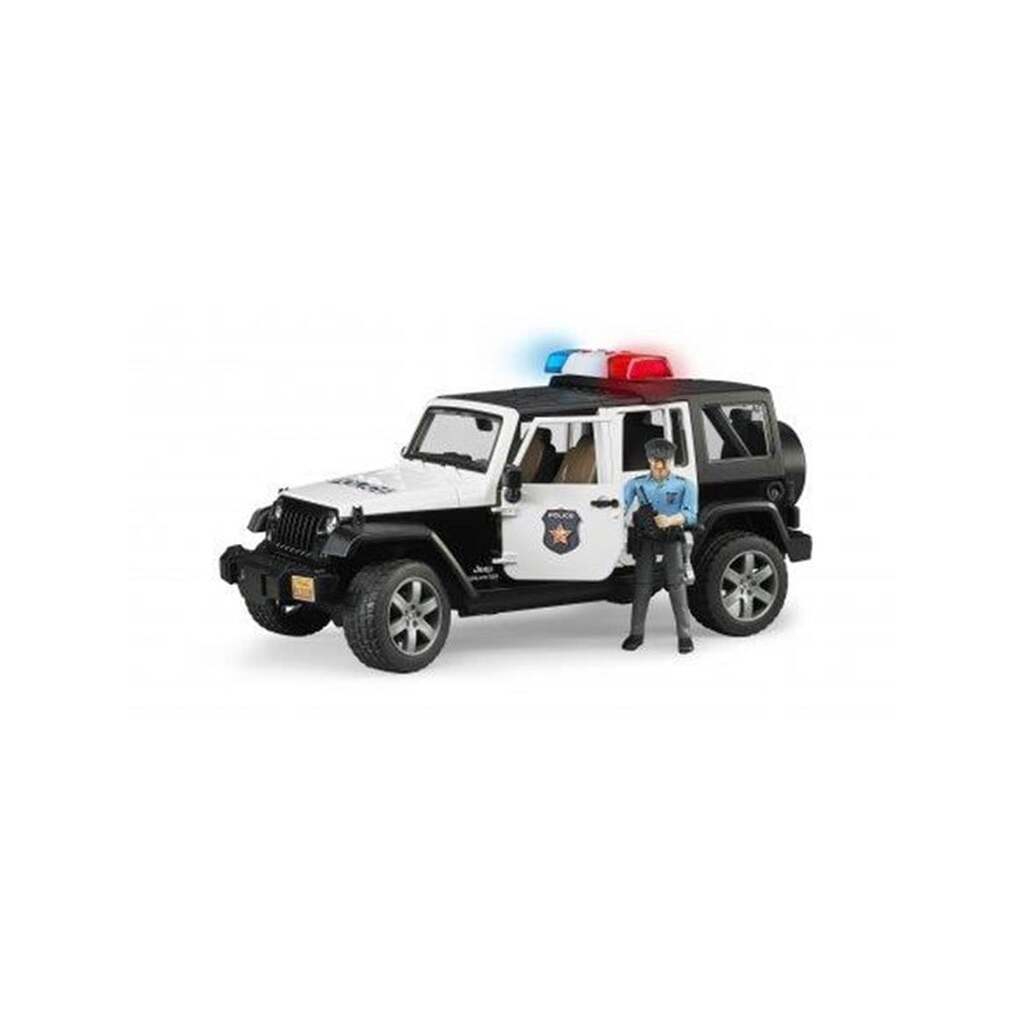 Bruder  Jeep Wrangler Rubicon Police vehicle with police officer and accessories