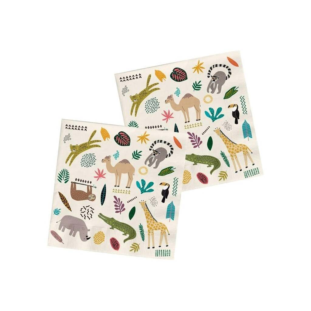 Folat BV Napkins Wild Animals 20 pcs.