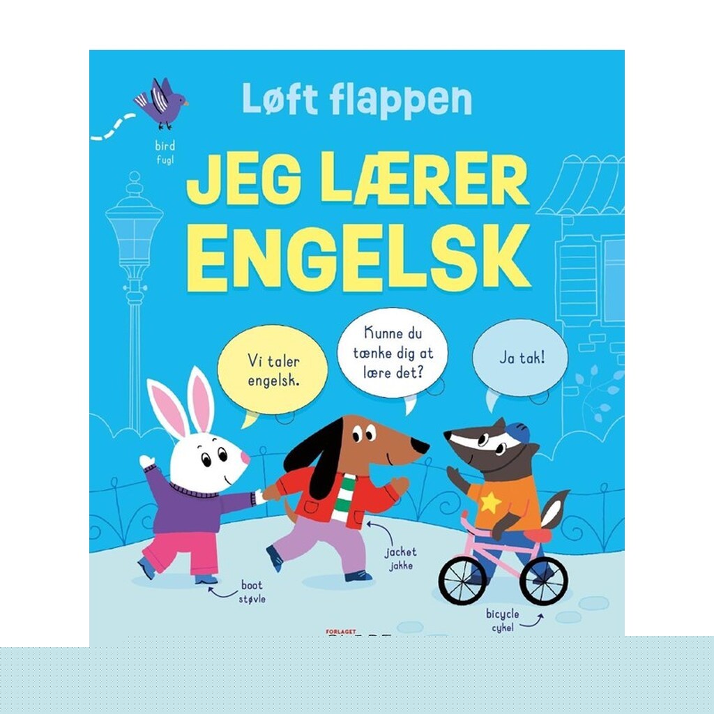 Løft flappen - Jeg lærer engelsk - Børnebog - Papbog