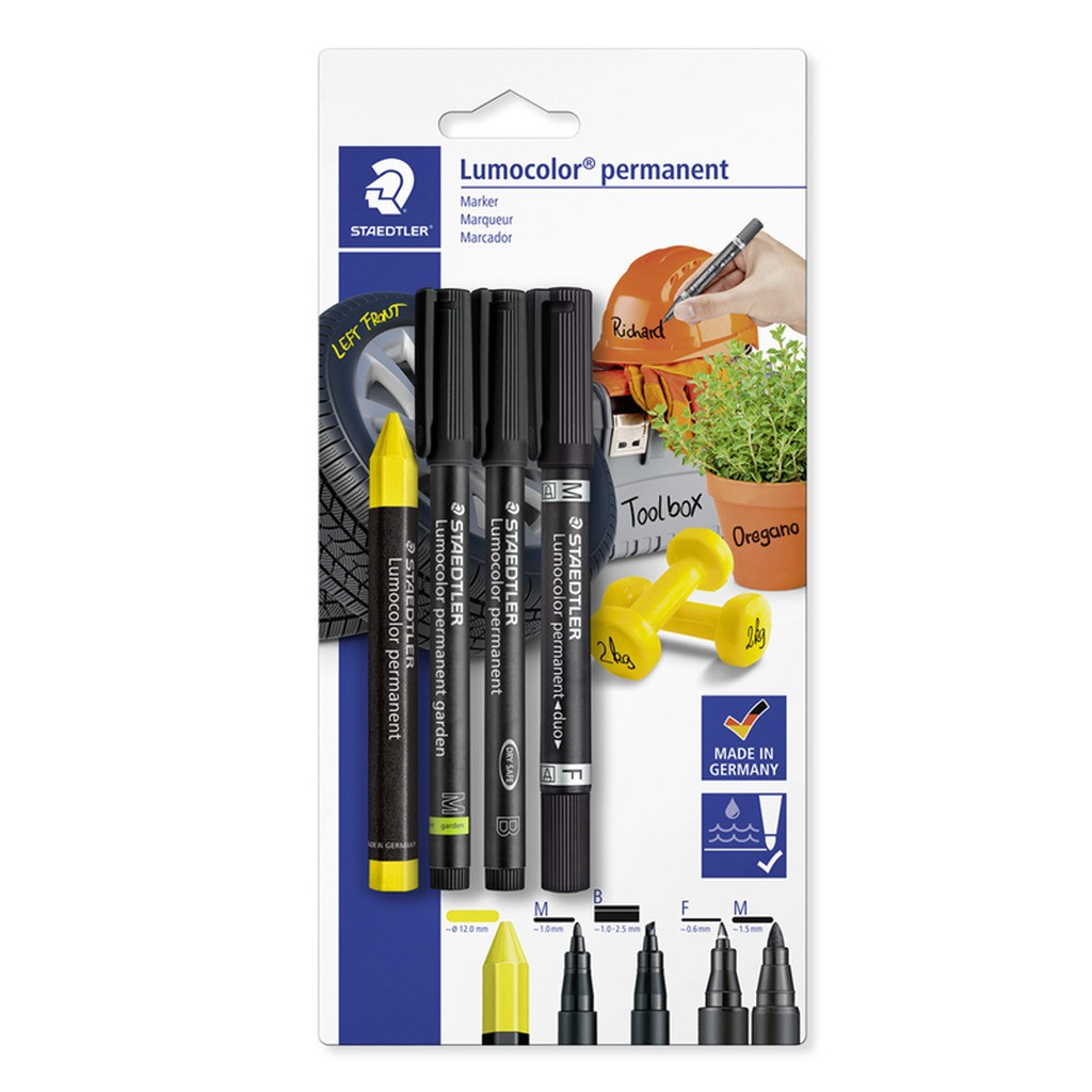 Staedtler Lumocolor Mix Sæt. 4 ass./bk