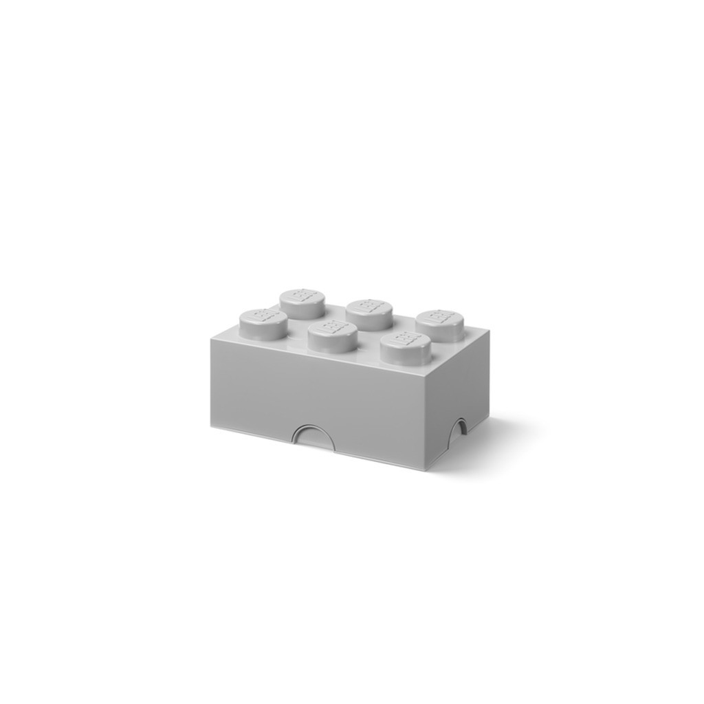 LEGO Storage brick 6 - MEDIUM STONE GREY