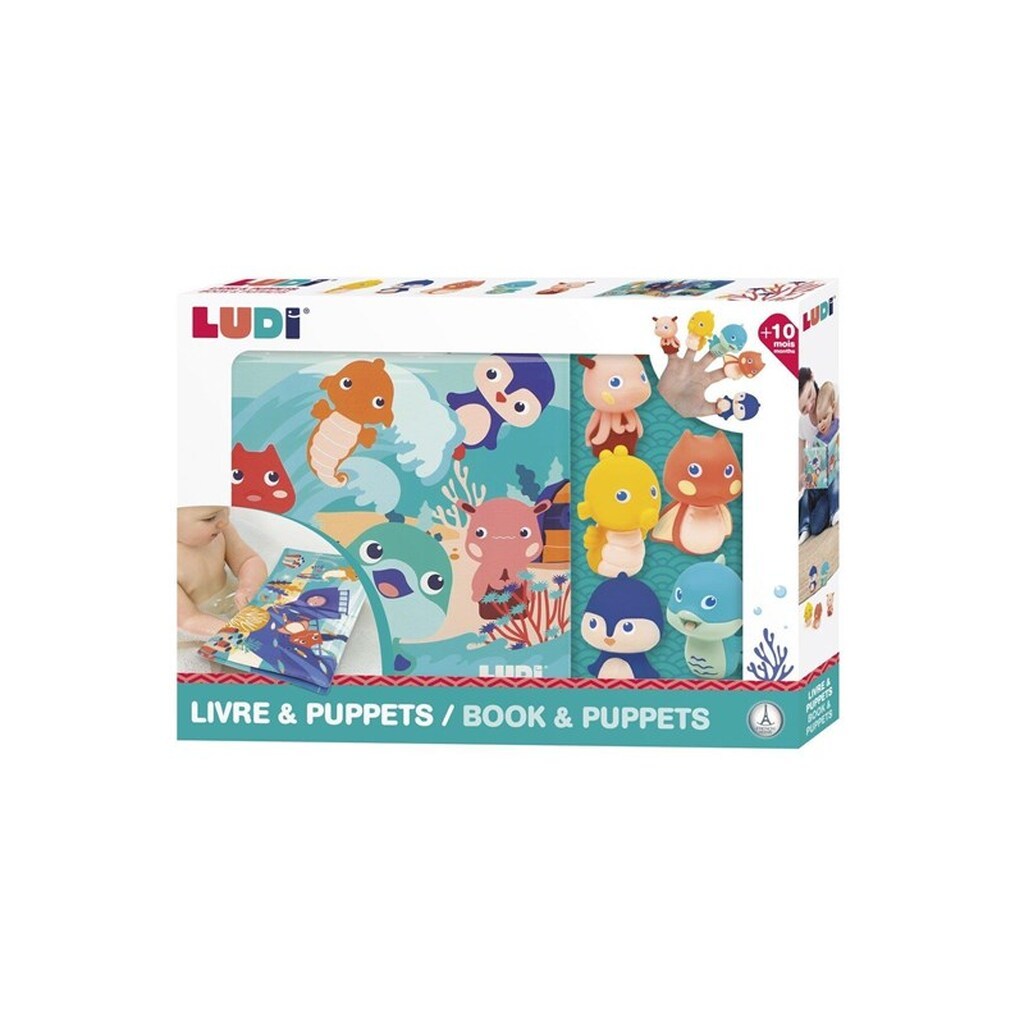 LUDI - Bath book and Finger figures  - (LU40018)