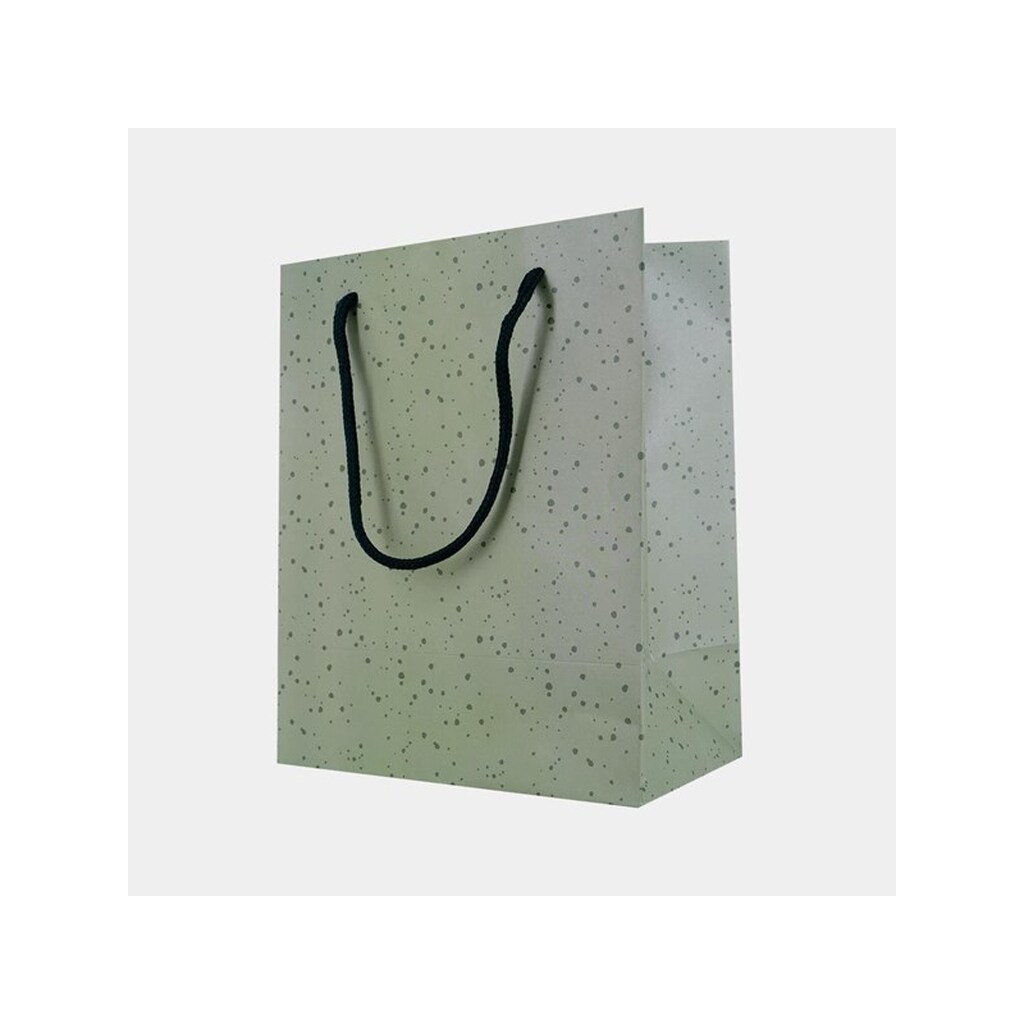 SCANSEASON Gavepose 22,5*18*10cm. 2 stk. Grøn prik