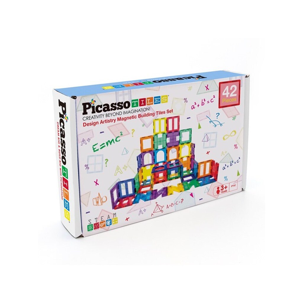 PicassoTiles Artistry Magnetic Tiles set 42pcs