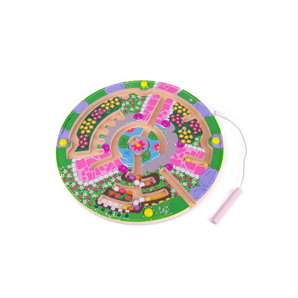 Bigjigs Magnetic Maze Game - Flower Garden