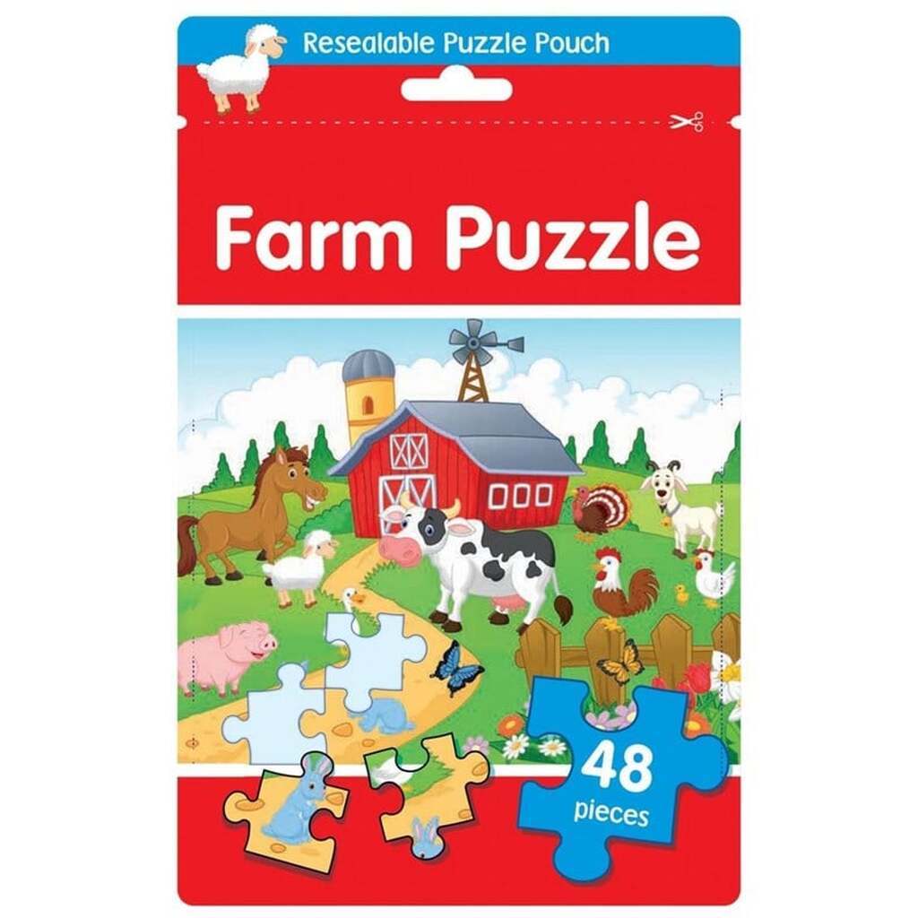 Alligator Puslespil Puzzle Bag FARM