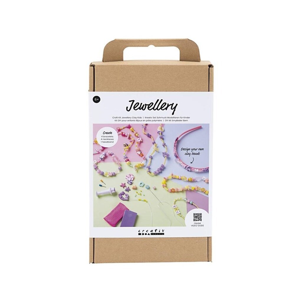 Creativ Company DIY Craft Kit Jewellery Clay Kids