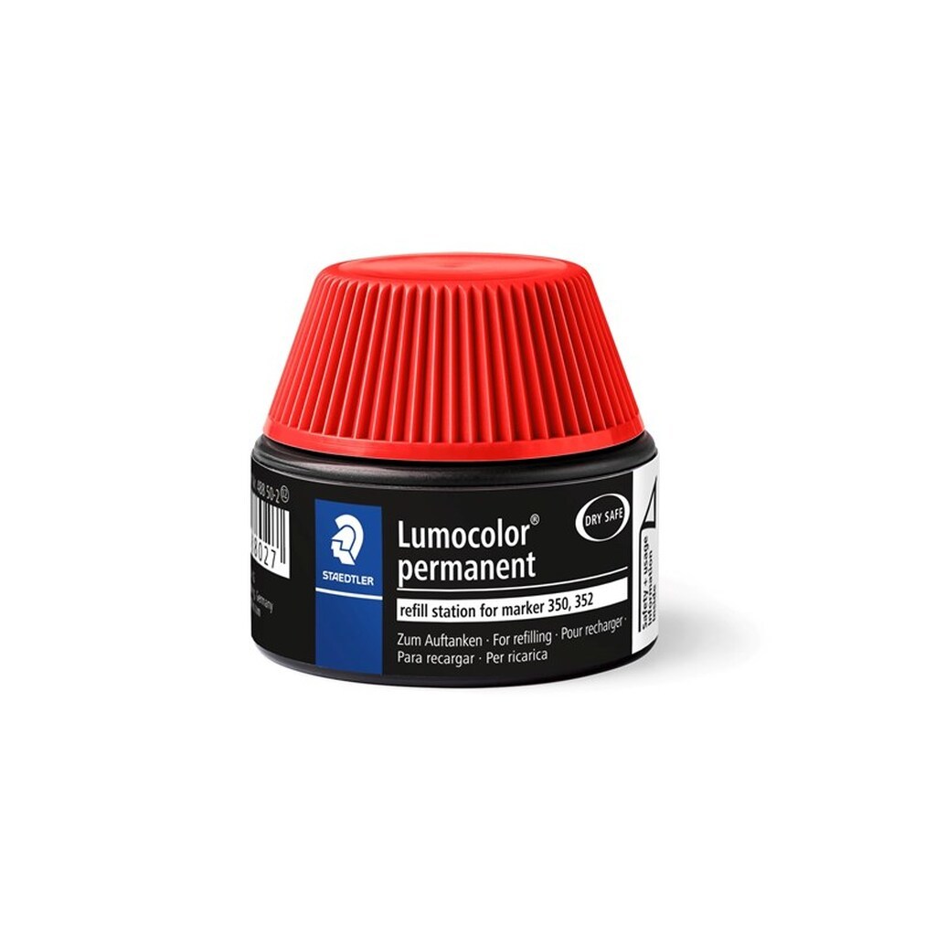 Staedtler REFILL, 4 STK, TIL LUMOCOLORCOLOR 350/352 PERM rød