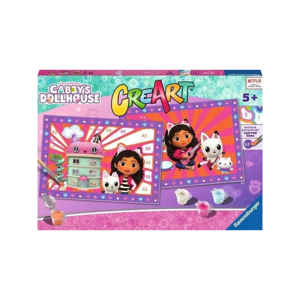 Ravensburger CreArt Paint by Numbers - Gabby&apos;s Dollhouse