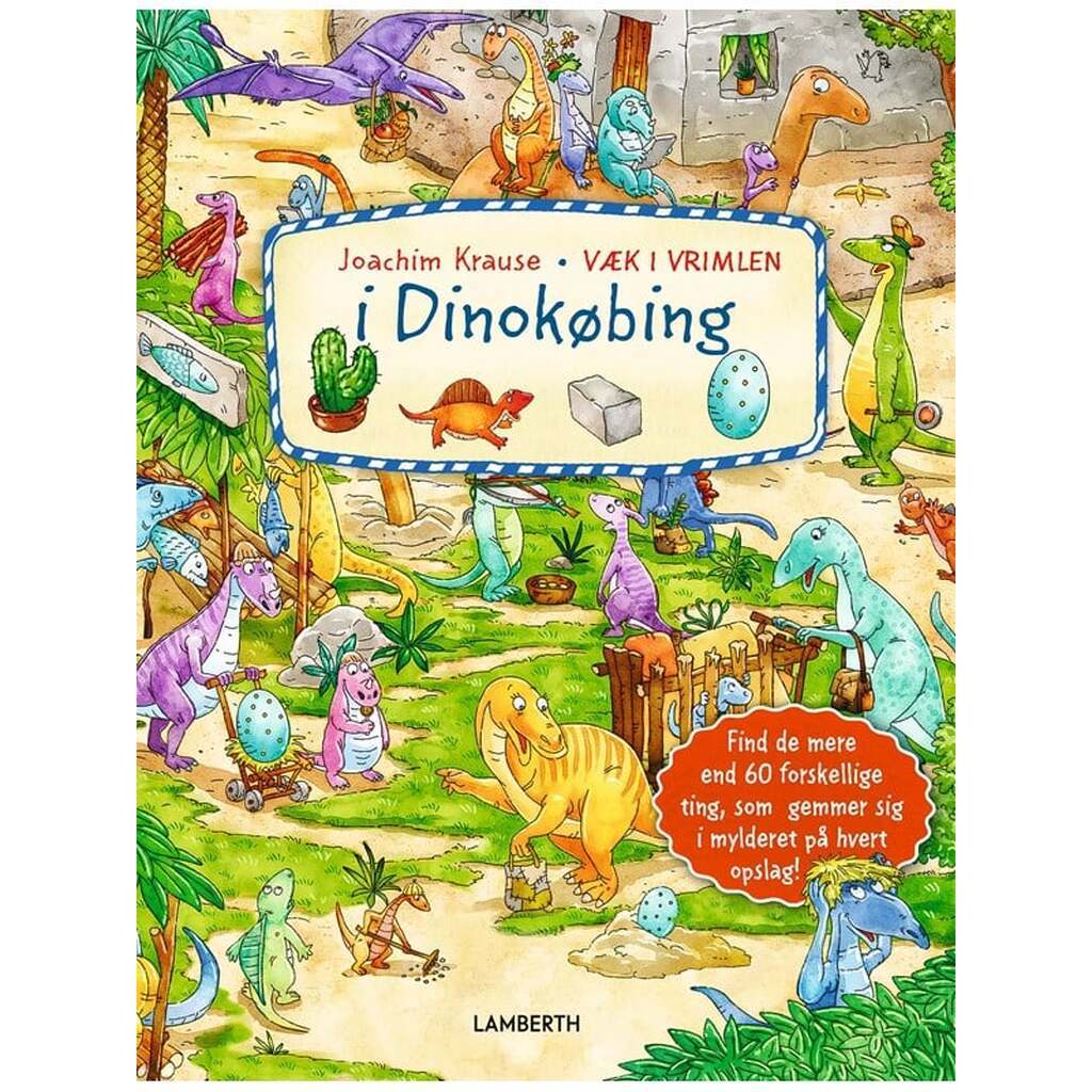 Væk i vrimlen i DINOKØBING - Børnebog - Papbog