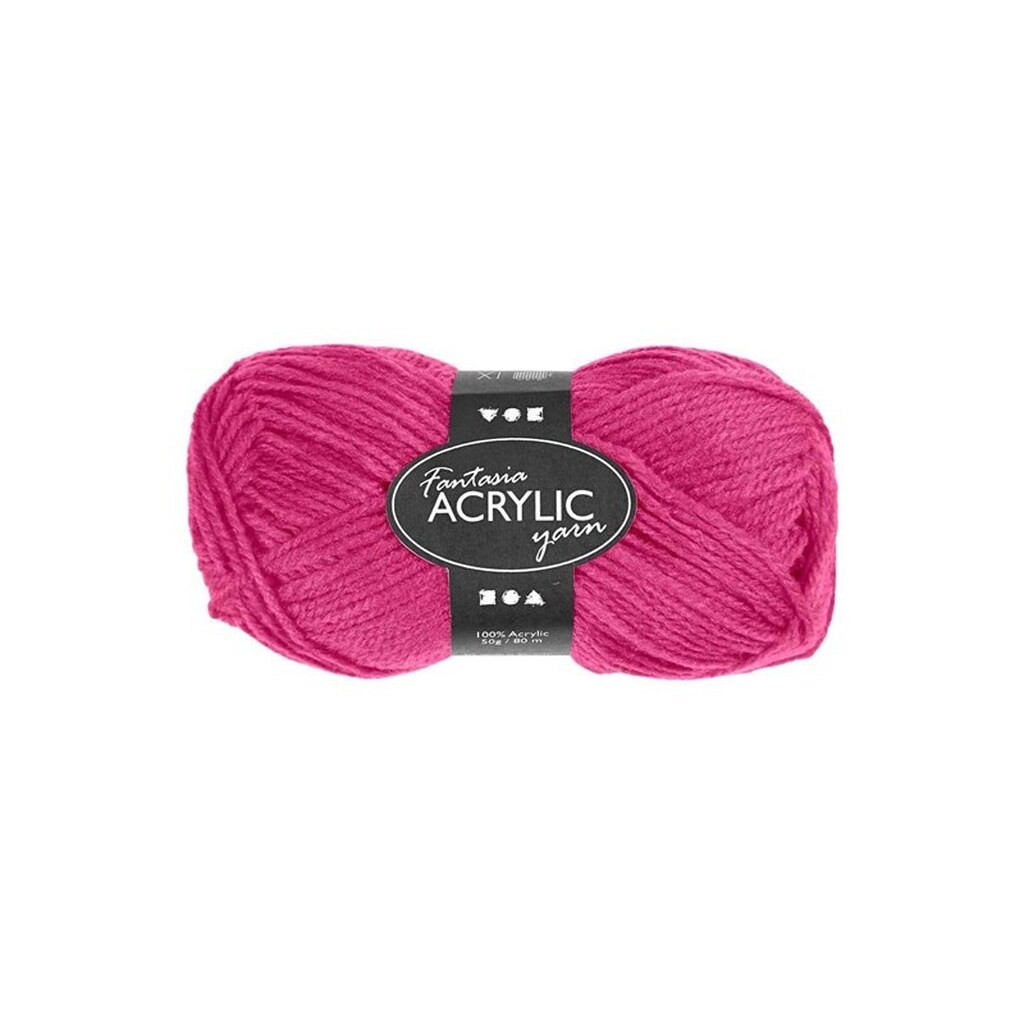 Creativ Company Acrylic yarn Neon - Neon Pink 50gr