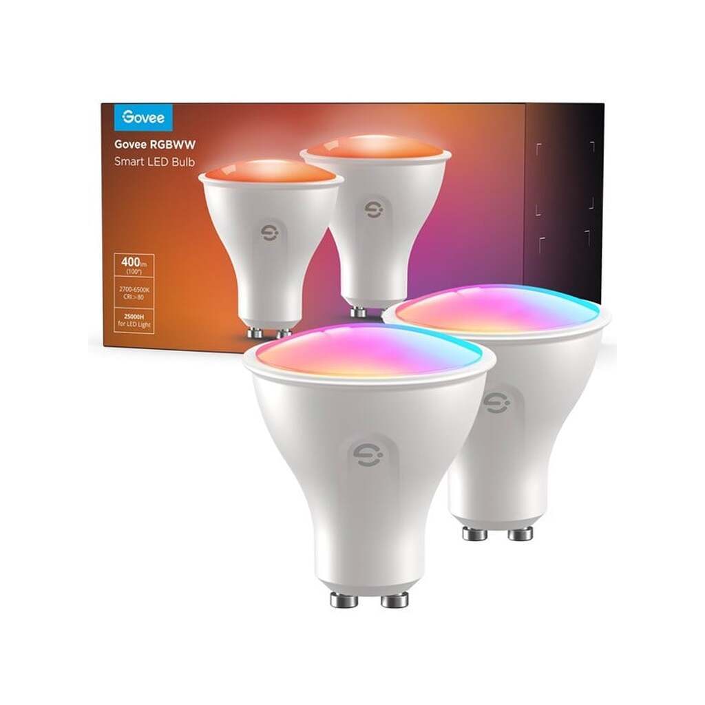Govee GU10 Wif i&amp; BLE RGBWW Bulb 400 lm (2-pack)