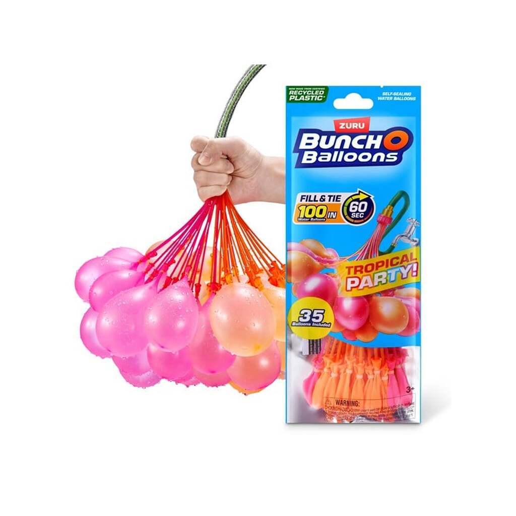 Bunch O Balloons Tropical Party 1PK Foilbag - Assorted