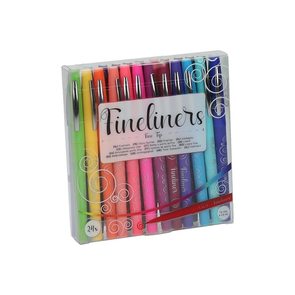 Wins Holland - Fineliners in Luxury Storage Box 24 pcs