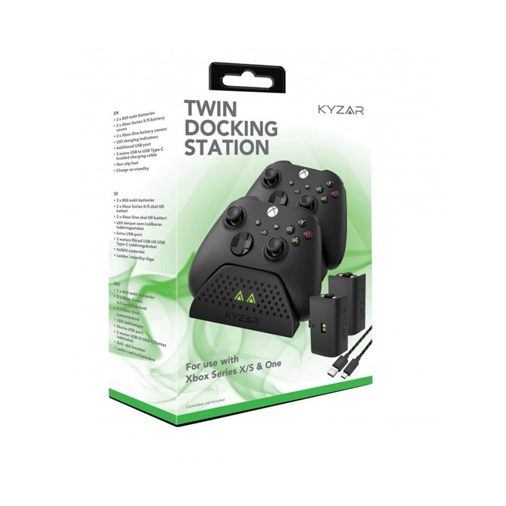 Kyzar Twin Docking Station for Xbox Series X/S - Miscellaneous Tilbehør til spillekonsol - Microsoft Xbox One