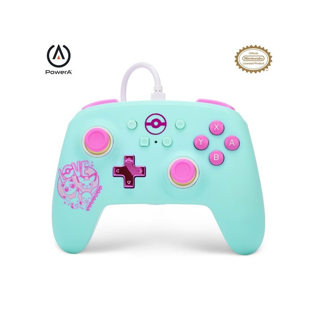 PowerA Enhanced kablet controller til Nintendo Switch - Pokémon: Sweet Friends - Wired Controller - Nintendo Switch