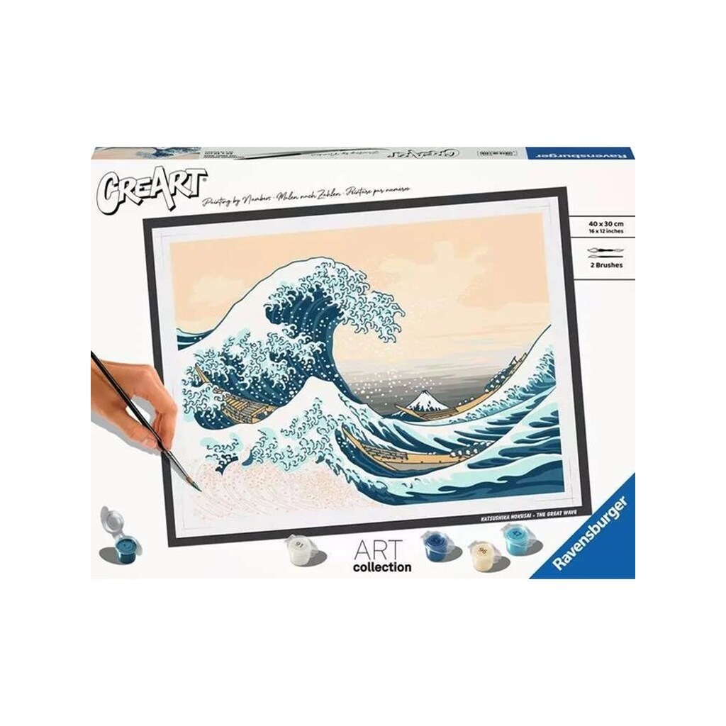 Ravensburger CreArt Painting by Numbers - Hoksusai: The Great Wave