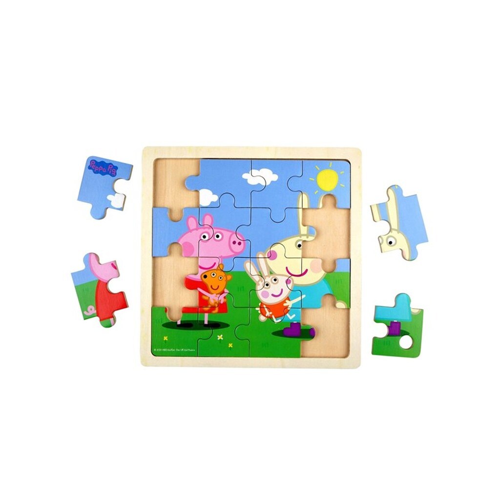 Barbo Toys Peppa Pig - Wooden Puzzle - Bouncy Ball
