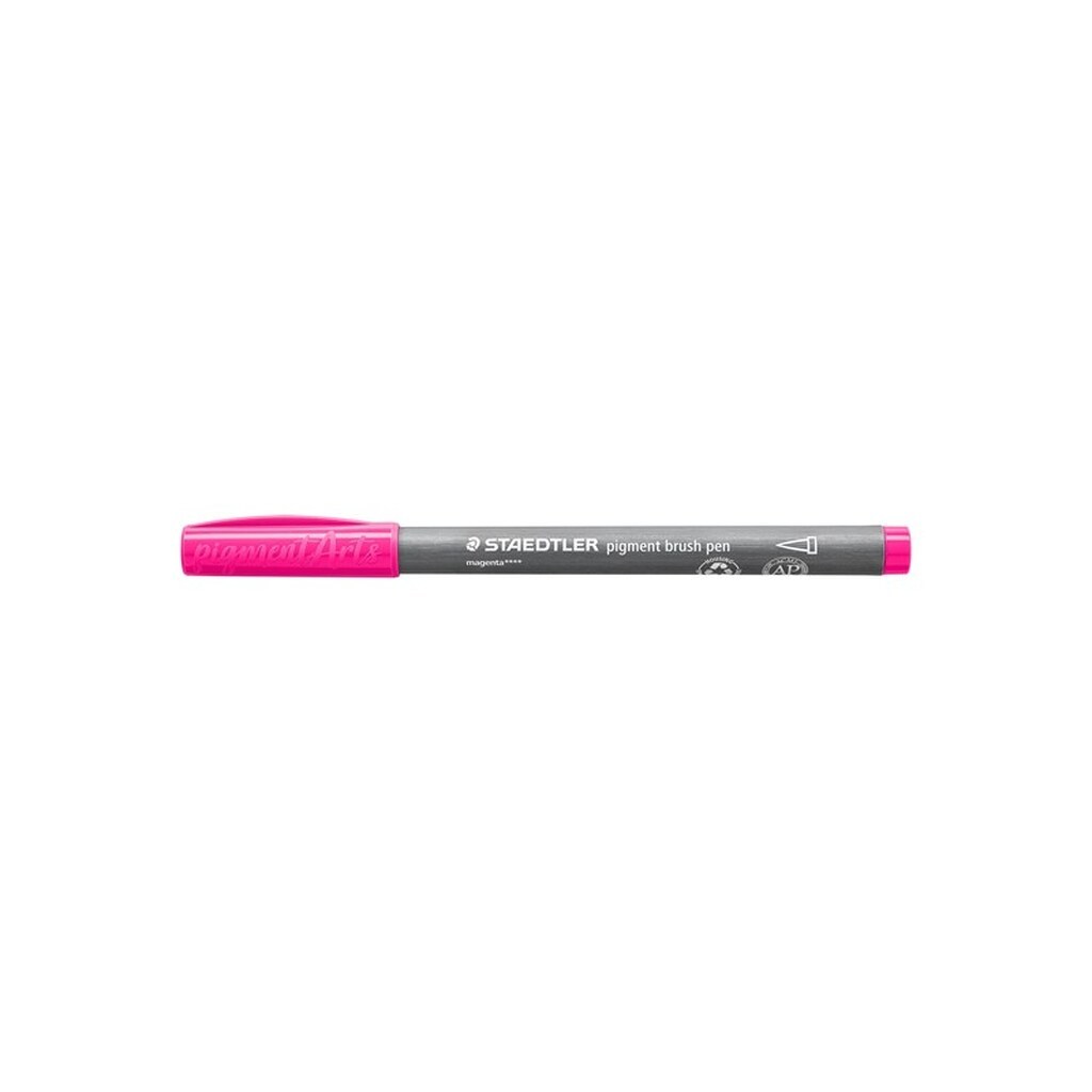 Staedtler BRUSH PIGMENT PEN, ÆSKE 10 STK, MAGENTA