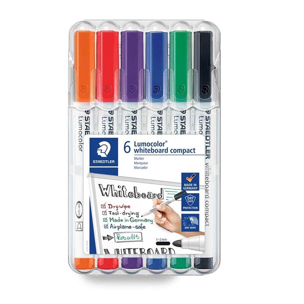 Staedtler Lumocolor WB-marker 6 ass./boks