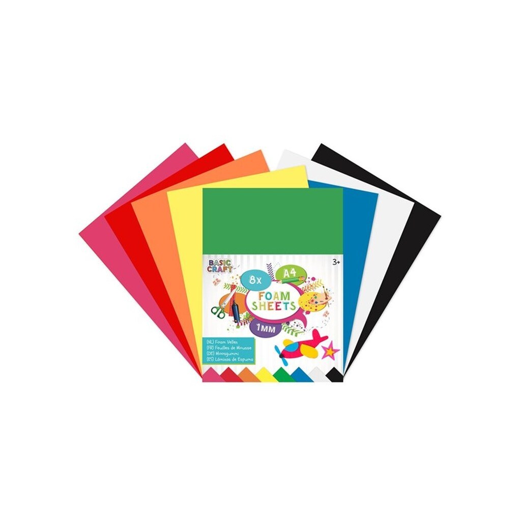 Creative Craft Group Foam Sheets A4 8 Sheets