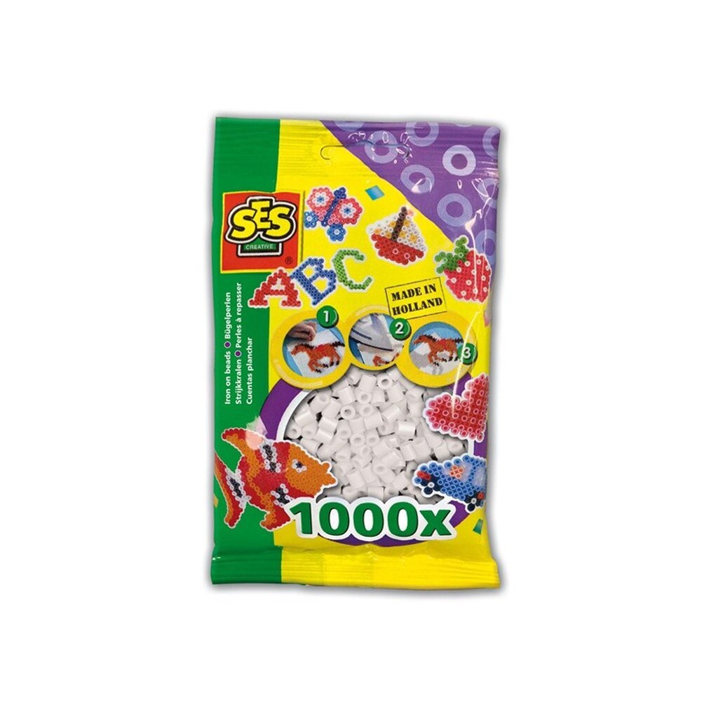 Fuse Beads - White 1000pcs.