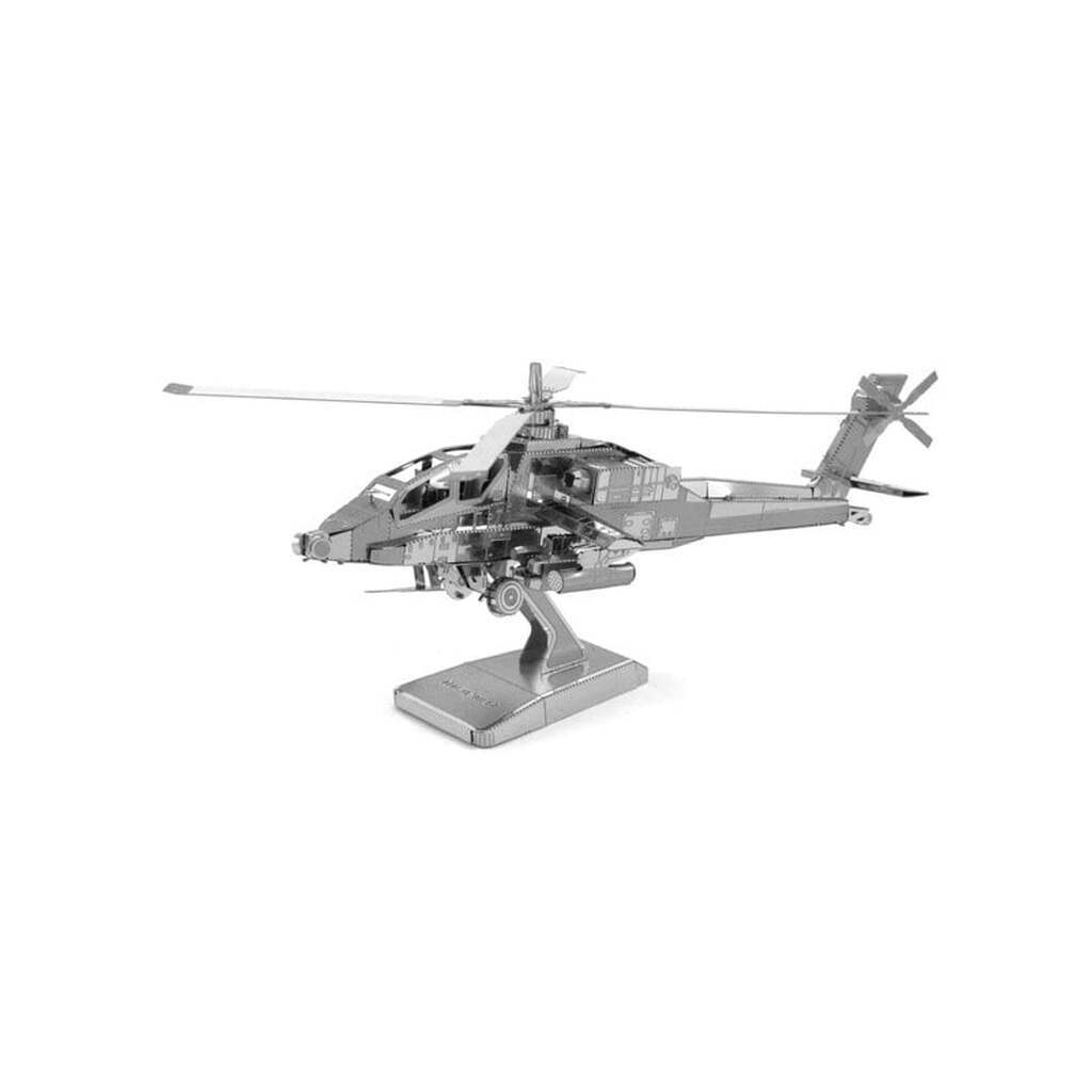 Eureka Metal Earth AH-64 Apache Silver Edition