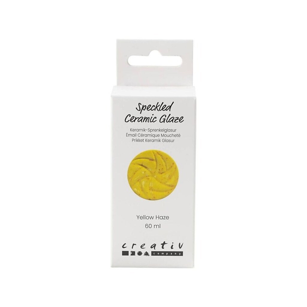Creativ Company - Speckled Ceramic Glaze 999-1060 C Opaque Yellow Haze - 60ml