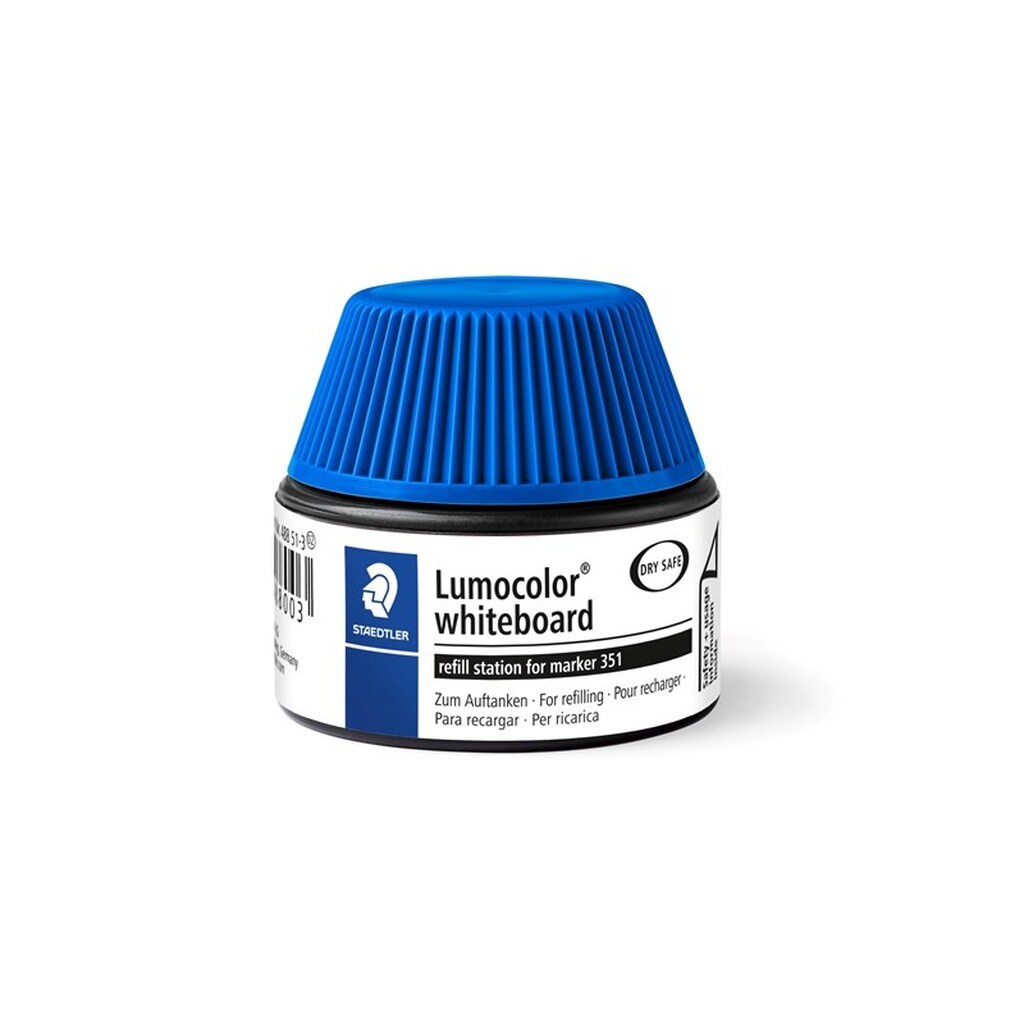 Staedtler REFILL, 4 STK, TIL LUMOCOLOR WB-marker 351/351 B BLÅ