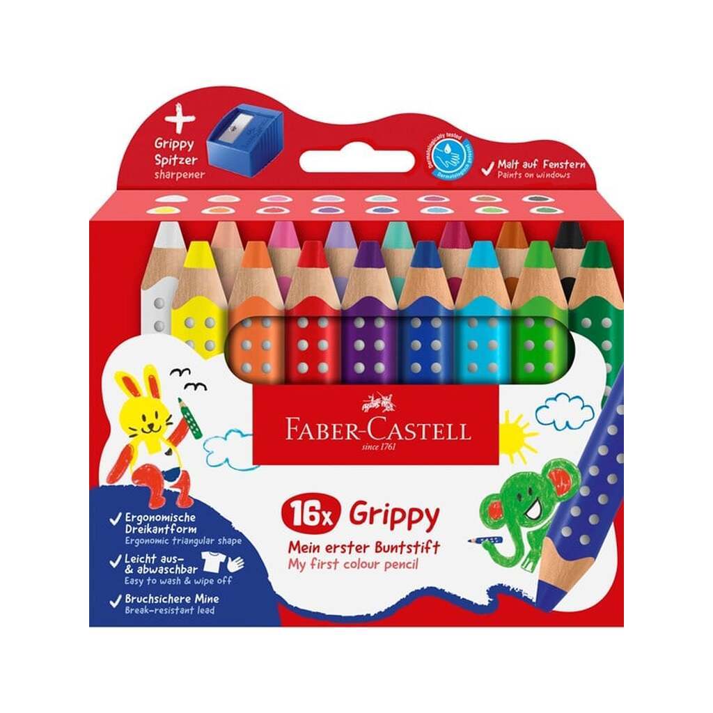 Faber-Castell Grippy XXL Jumbo 16 ass+spidser
