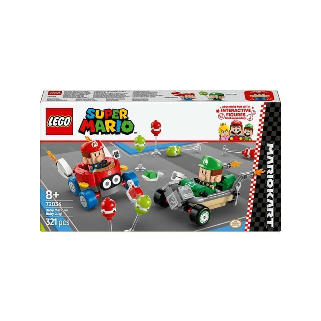 LEGO Super Mario 72034 Mario Kart™ - Baby Mario mod Baby Luigi