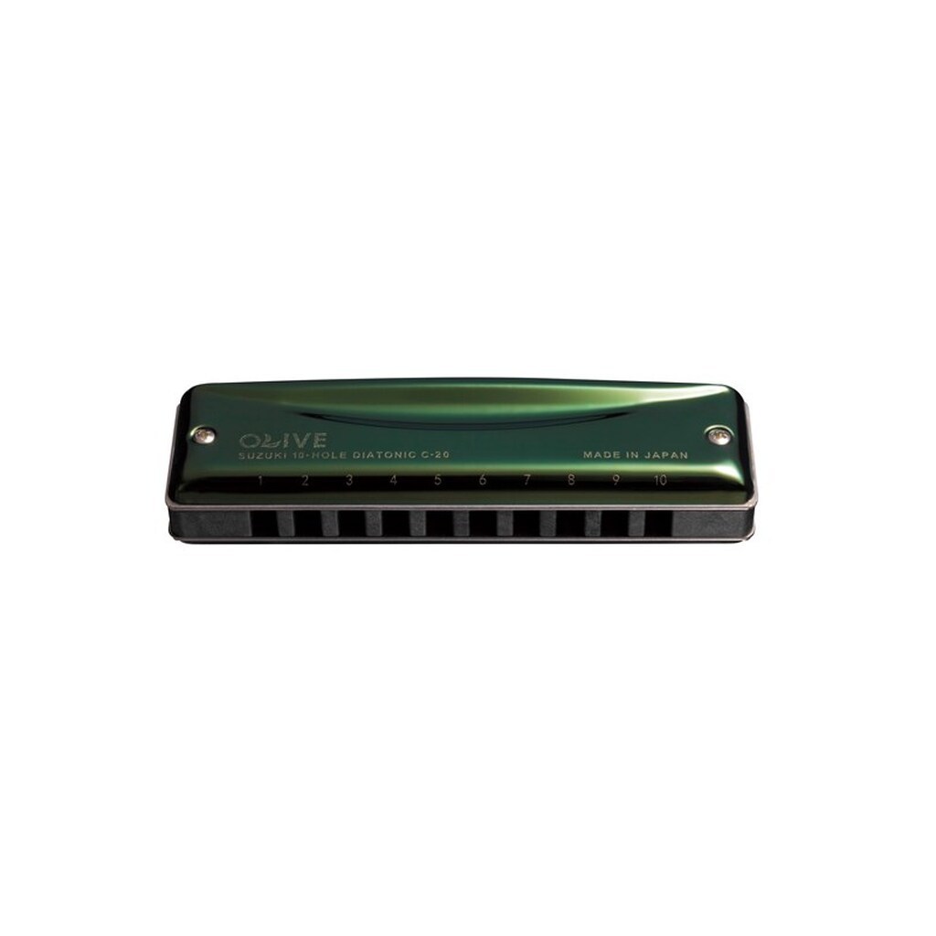 Suzuki Olive C-20 Diatonic harmonica  -  Key: C