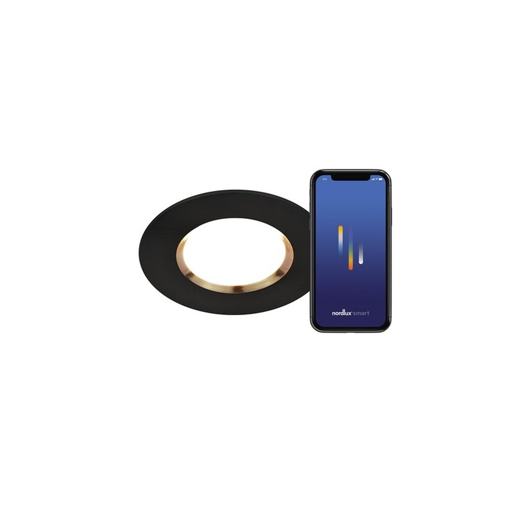 Nordlux Dorado Smart indbygningsspot, 1-kit, sort