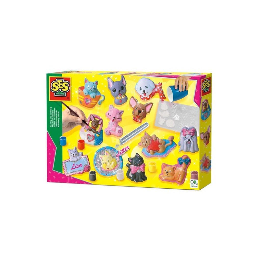 SES Creative Plaster Casting - Dogs and Cats