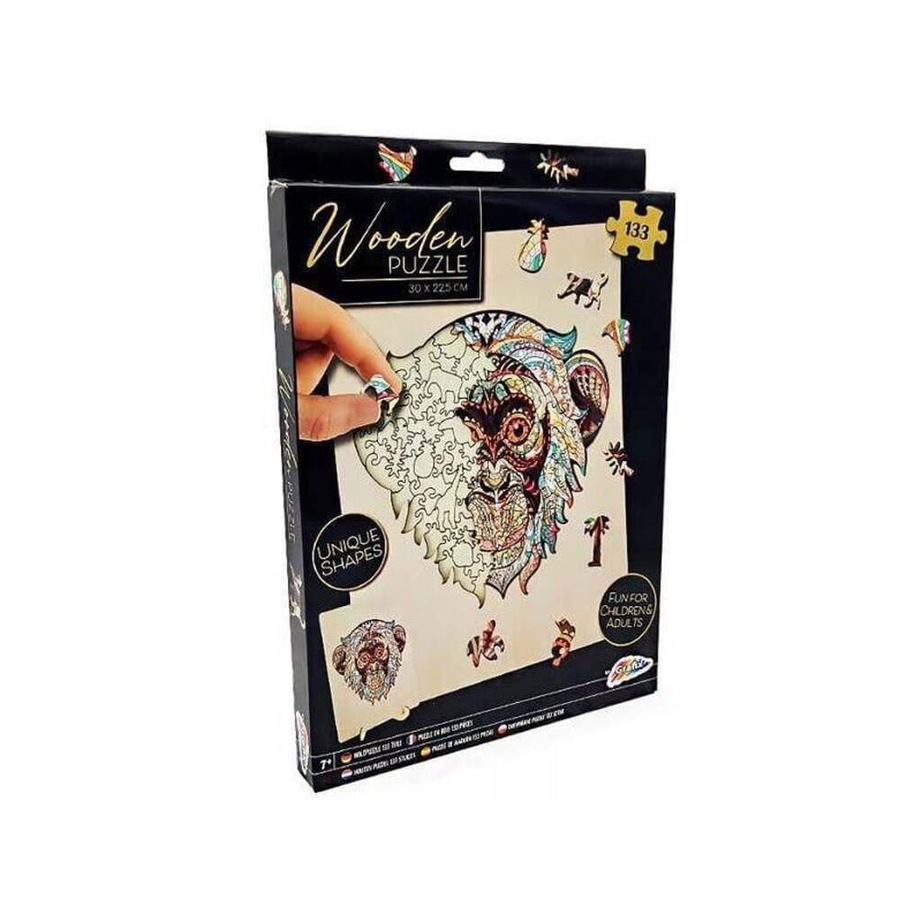 Hobby Mate Puslespil Træ MONKEY 133 brikker